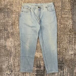 Faded Glory Vintage 90s Light Wash Blue Denim Jeans Size 36x30